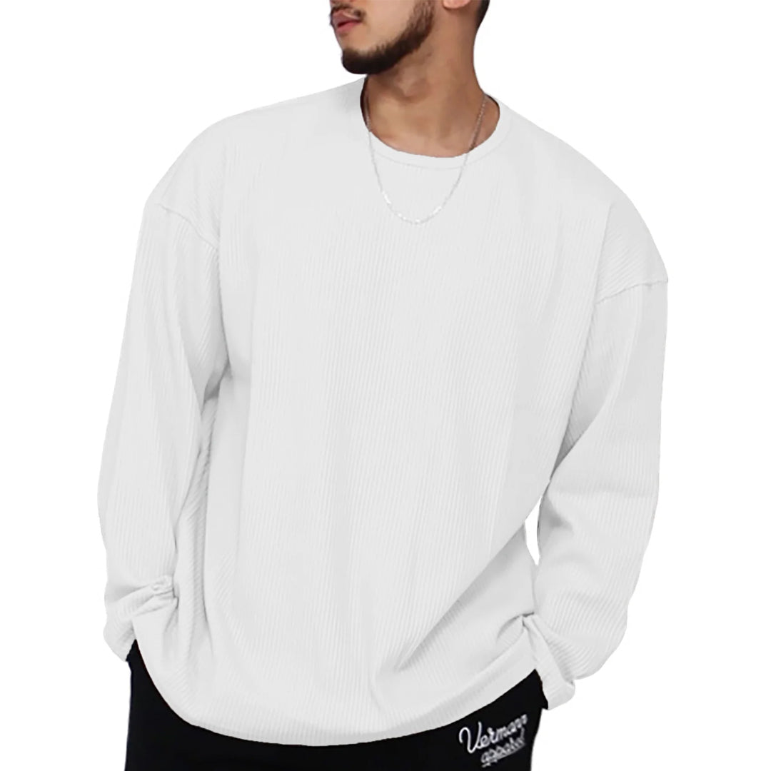 Men's Oversized Pullover Round Neck Sweatshirt